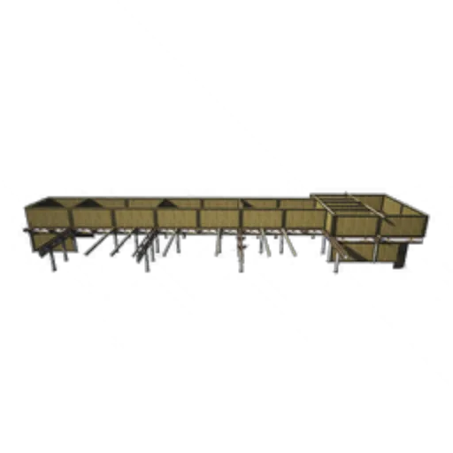 Painted Boat Hull Component
