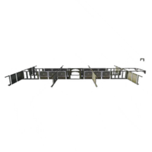 Painted Boat Hull Component