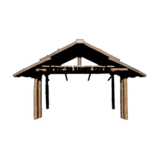 Wooden Plank Roof