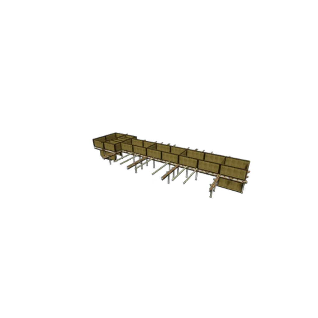 Painted Boat Hull Component