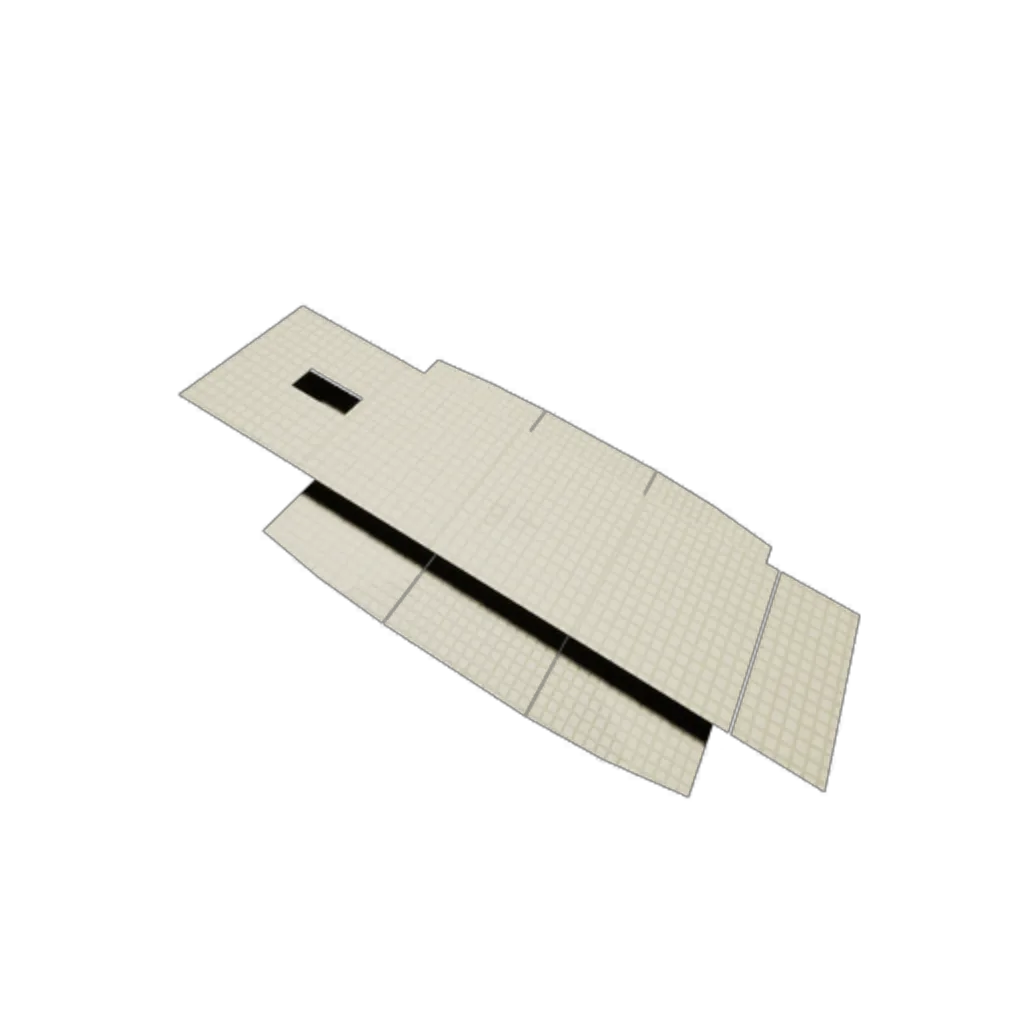 Painted Boat Hull Component