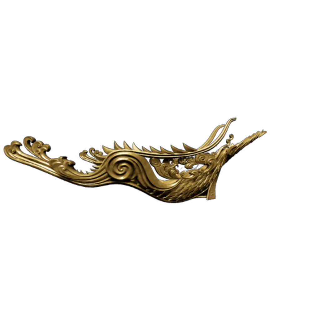 Painted Boat Hull Component