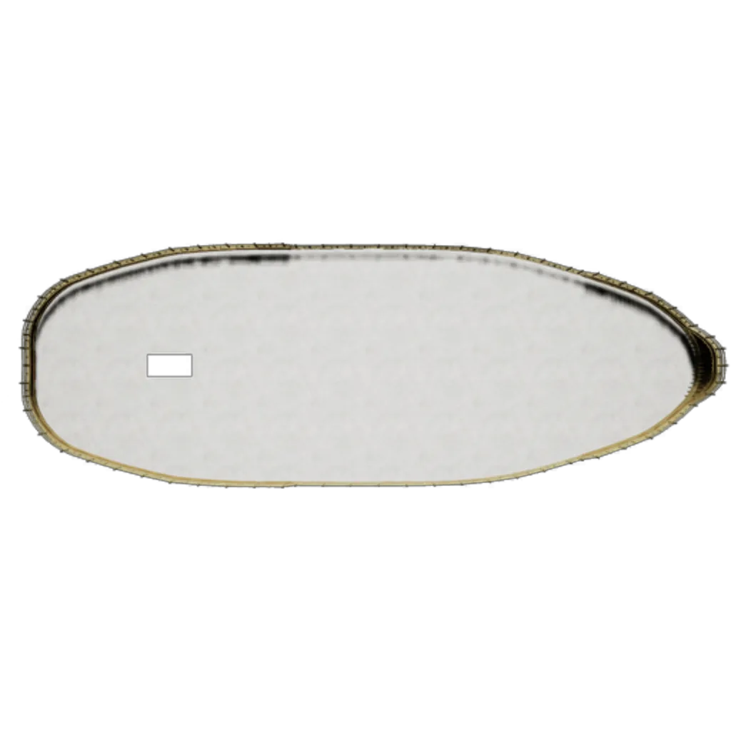 Painted Boat Hull Component