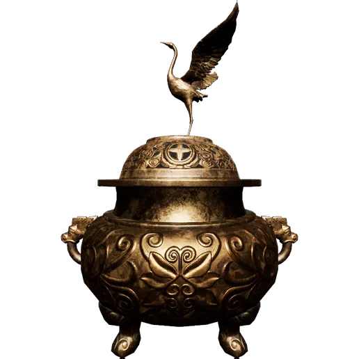 Bronze Crane Incense Burner