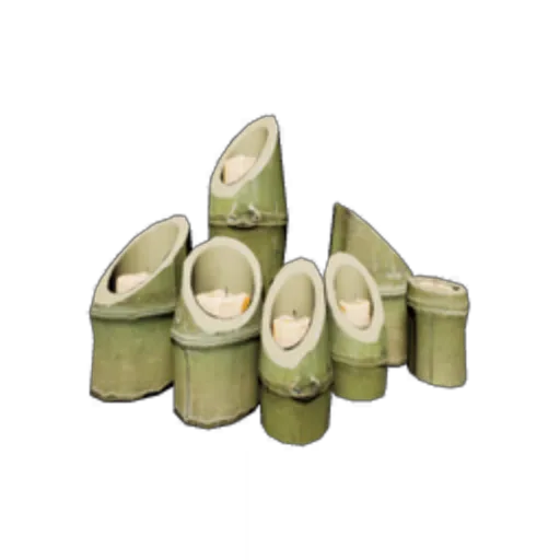 Bamboo Tube Candle Lantern II