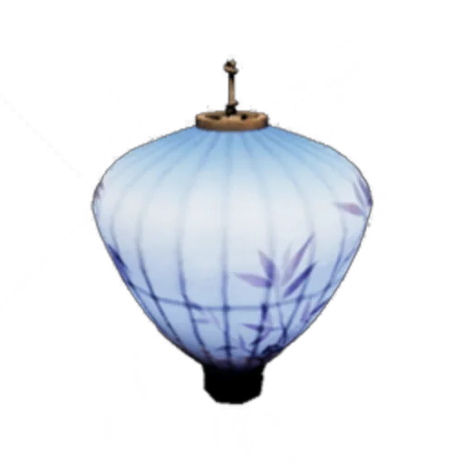 Tall Colored Lantern - Blue
