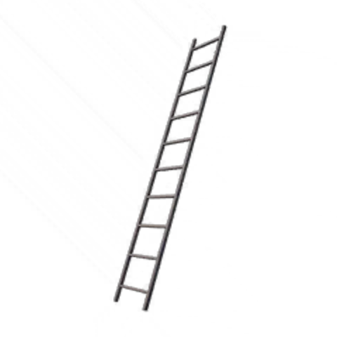 5m-70° Wooden Ladder