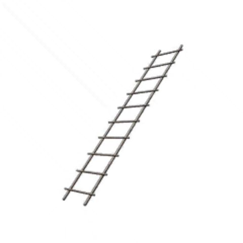 5m-50° Bamboo Ladder