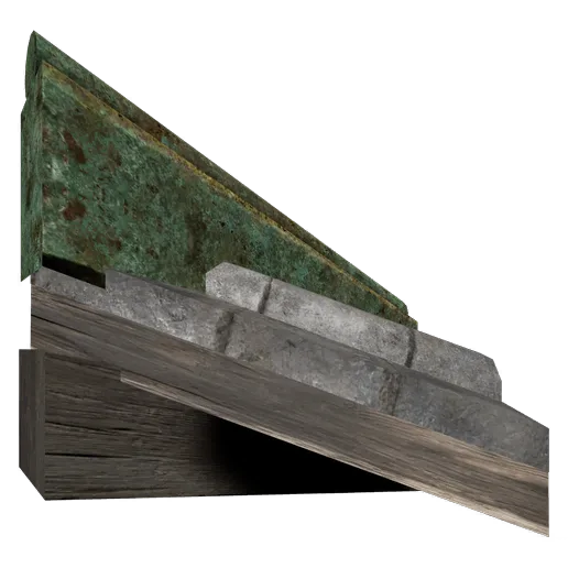 Bronze Tile Roof Outer Corner