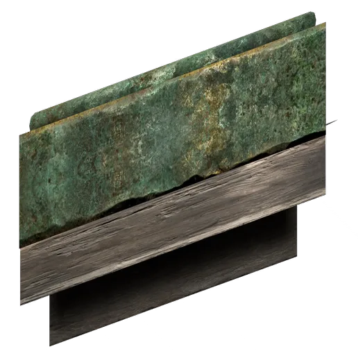 Bronze Tile Roof Right Edge