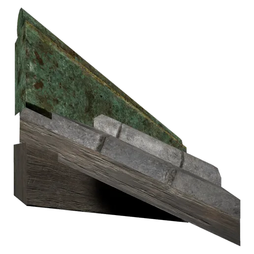 Bronze Tile Roof Outer Corner