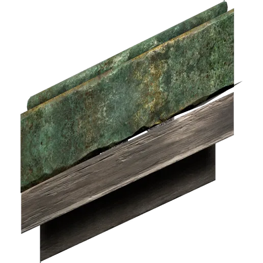 Bronze Tile Roof Left Edge
