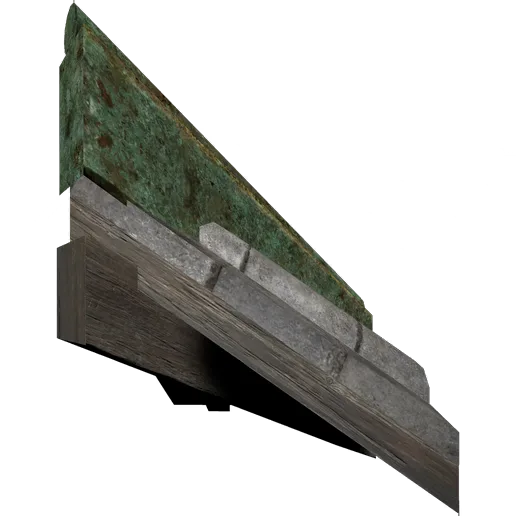 Bronze Tile Roof Outer Corner