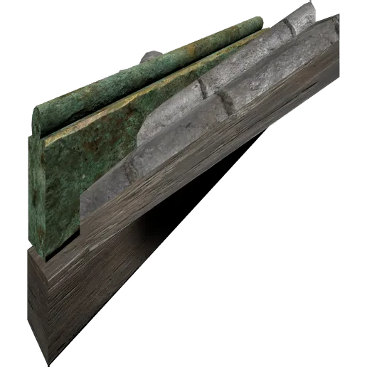 Bronze Tile Roof Inner Corner