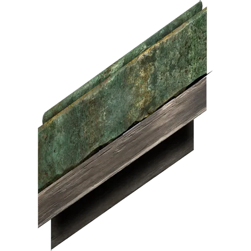 Bronze Tile Roof Left Edge