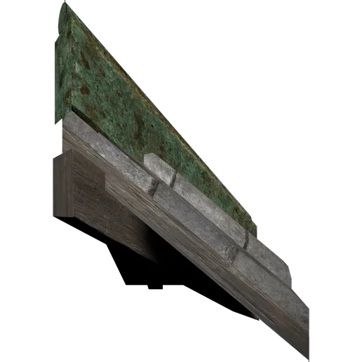 Bronze Tile Roof Outer Corner