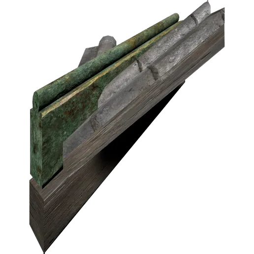 Bronze Tile Roof Inner Corner