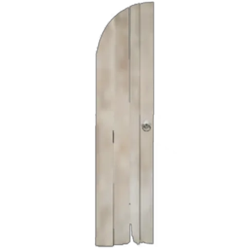 Square Stone House Door
