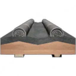 Black Tile Roof Surface Tier 2