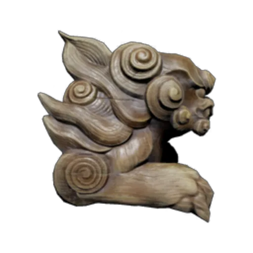 Stone Lion Pillar Decoration