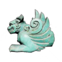 Green Stone Lion