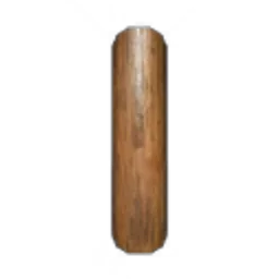 Short Wooden Vertical Pillar