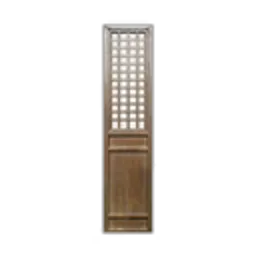 Dark Wood Lattice Door