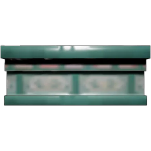 Long Green Pattern Fang Wall