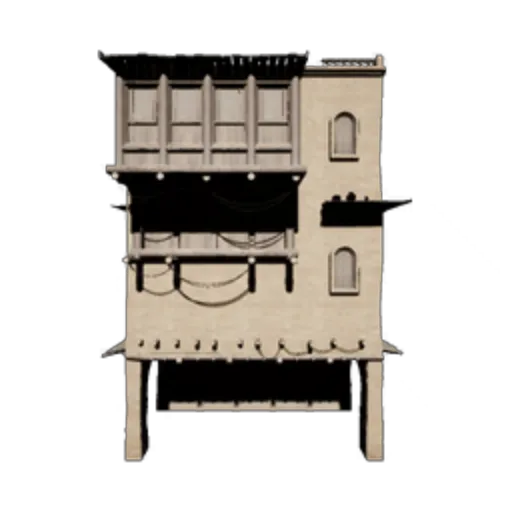 Square Stone House Diagram