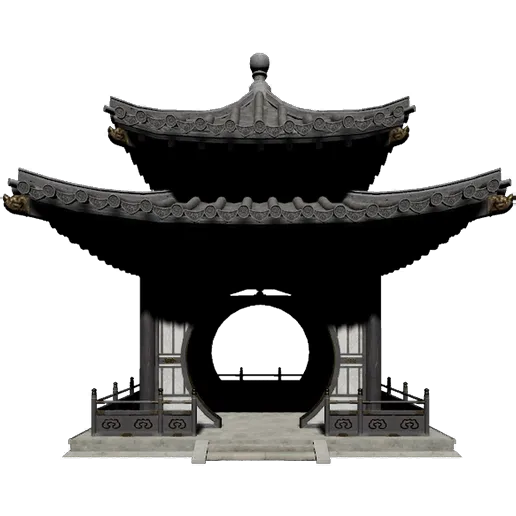 Two-Tier Square Pavilion