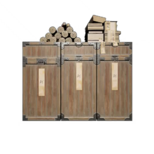 Pine Wood Book Chest