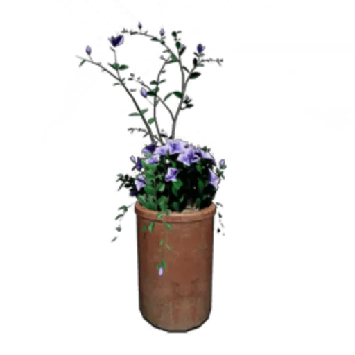Purple Silk Flower