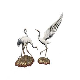 Crane Ornament - Pair