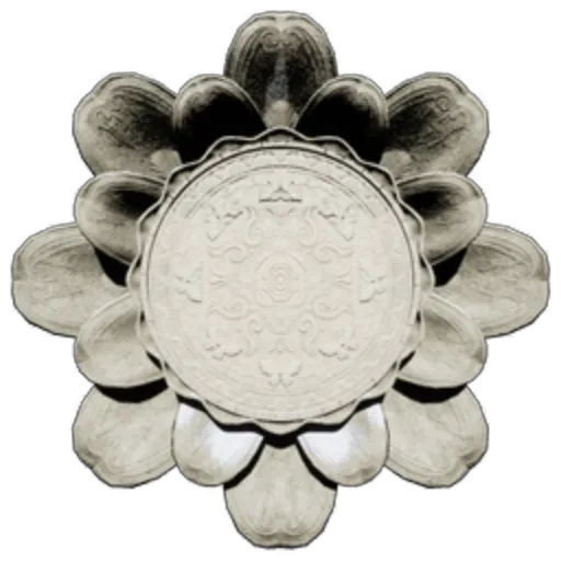 Snow-Covered Lotus Foundation Platform