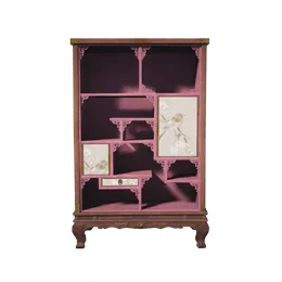 Blossom Reverie: Display Cabinet