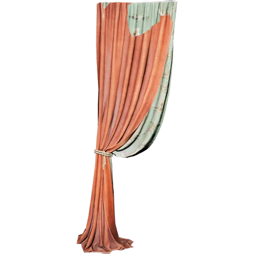 Blue-Crimson Curtain