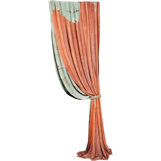 Blue-Crimson Curtain