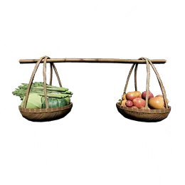 Fruit and Veggie Carrying Pole