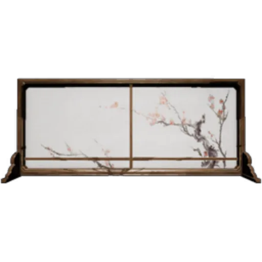 Wide Plum Blossom Screen