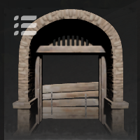Stone Door Wall