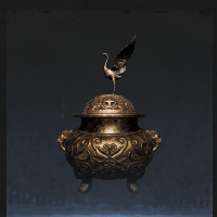 Gilded incense burner