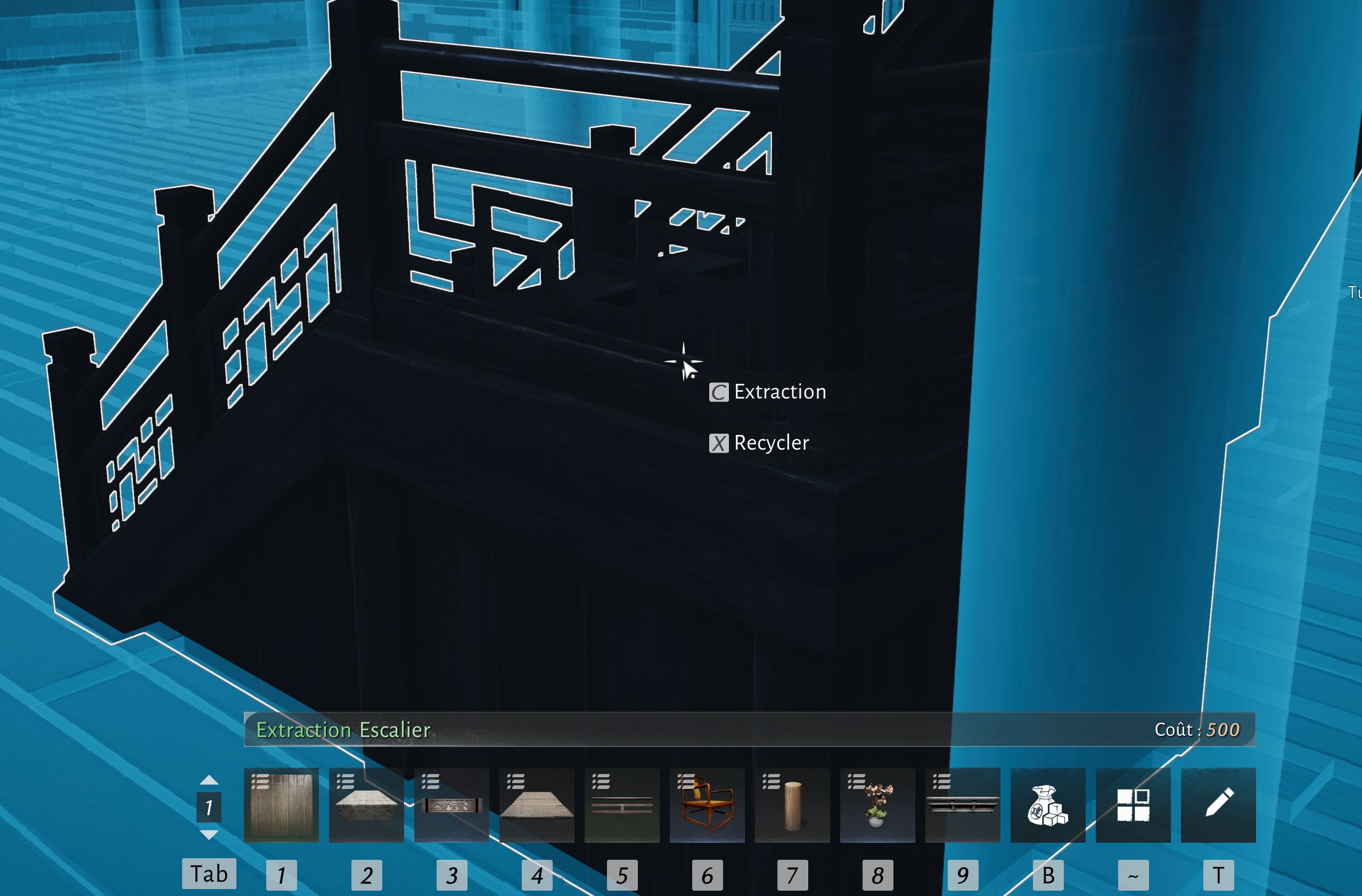 Step 2a: selecting a component to extract