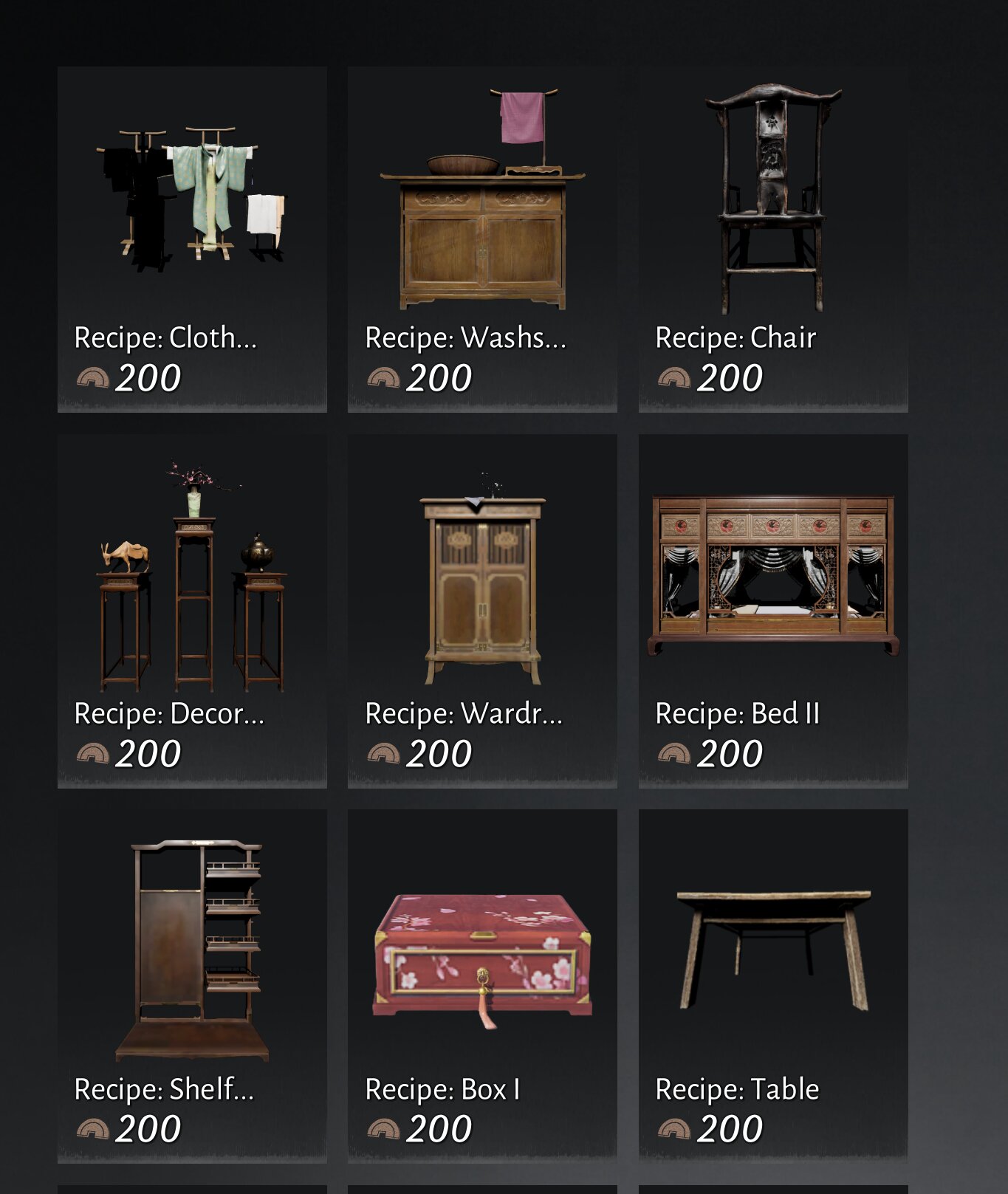 Buying items from Feng Cheng