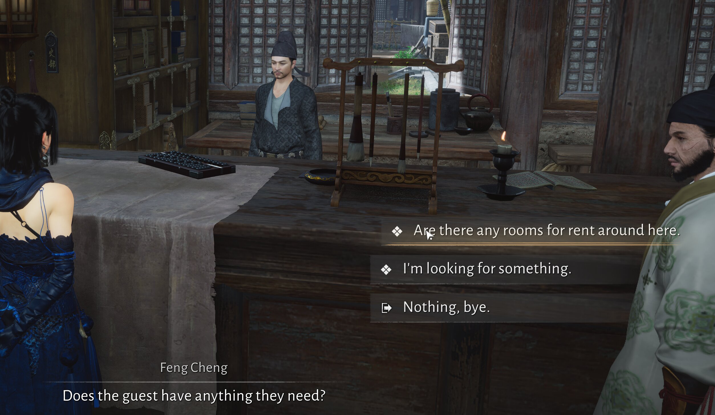 Feng Cheng dialogue options